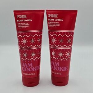 Victoria's Secret Pink Jam Cookie Body Lotion Limited Edition Scent! (2 Pack)
